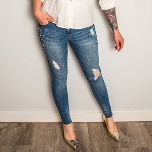 Pearl Studded Jeans